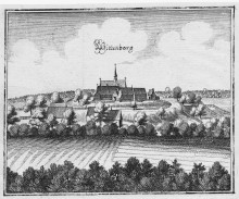 Wittenburg von Süden Merian 1654